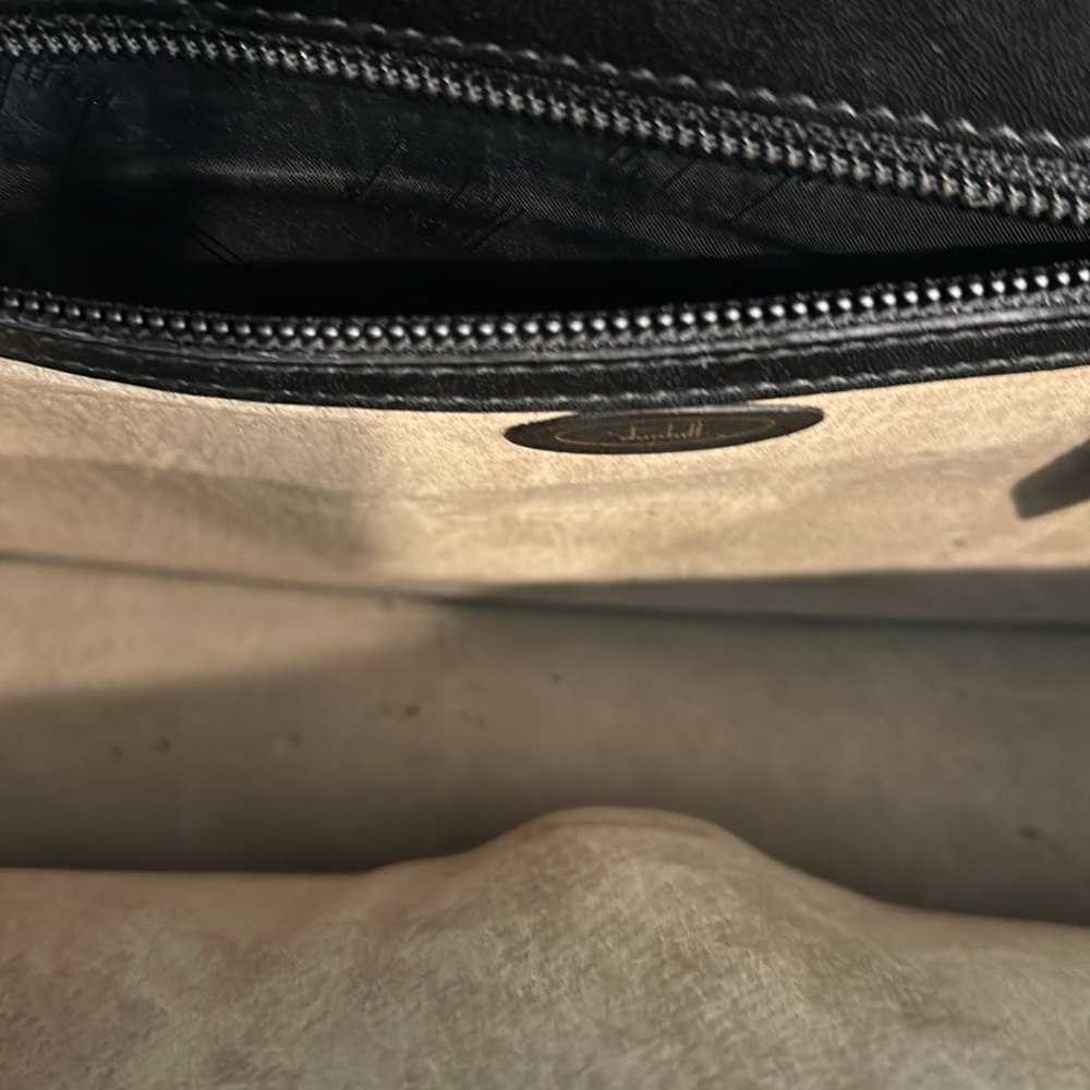 Dunhill Leather Combination Lock Messenger bag w wristlet and handle/ dust bag - Picture 13 of 13